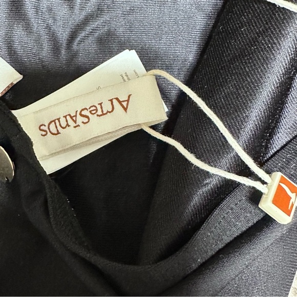 ARTESANDS One Piece Swimsuit MULTI CUP Built In Bra Lined Scoop Neck Black 10 - Picture 14 of 16